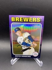 2024 Topps Heritage High Number Rys Hoskins Purple Refractor Hot Box