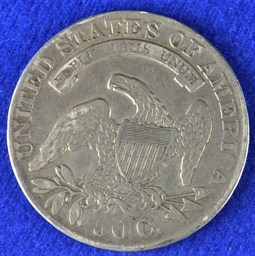 1833 CAPPED BUST HALF DOLLAR - KM#37 - 89% SILVER - Picture 3 of 5