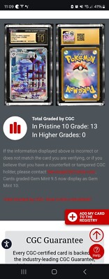 POP 13) CGC 10 PRISTINE Steelix 074/066 AR Future Flash sv4M