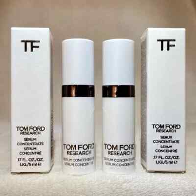 2x Tom Ford Research Serum Concentrate MINI .17oz, 5ml Each New in