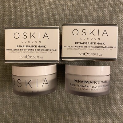2X OSKIA Renaissance Nutri-Active Brightening & Resurfacing Mask 0.507 oz / 15mL