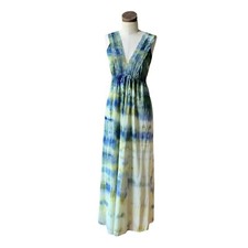DYED PETALS Vintage Hand Botanically Dyed Tie-Dyed Slip Dress S/M 36