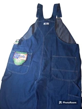 Liberty Mens Blue Denim Jean Bib Overalls 48x30 NWT 