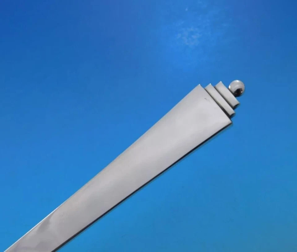 Tenedor de almuerzo de plata esterlina Pyramid de Georg Jensen 6 3/8" cubiertos reliquia Foto 2 de 2