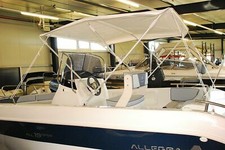 3-Stangen Bimini Top Höhe 110cm Breite 150-160cm Farbe weiß B-Ware