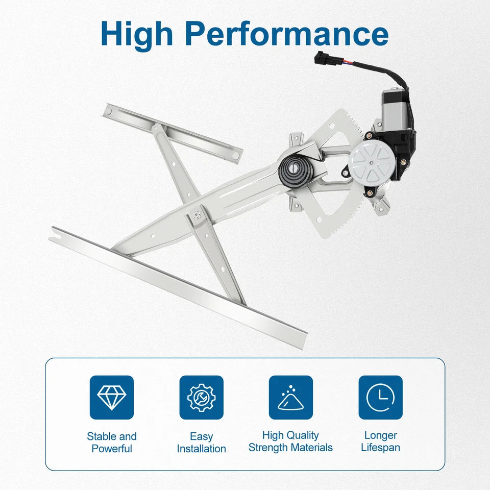 Regulador de ventana delantera izquierda con motor para cabina y chasis F-450 Super Duty 1999-2003 Foto 3 de 4