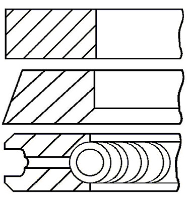 08-439100-10 GOETZE ENGINE Piston Ring Kit for CITROËN,JAGUAR,LAND ROVER,PEUGEOT