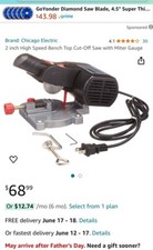 Chicago Electric 2 inch High Speed Bench Top Cut-Off Saw with Miter Gauge