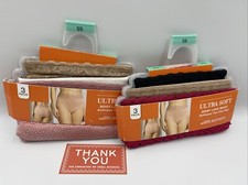 Warner s Ultra Soft Brief Panties With Lace - 3 Pack - Size S-5 LOT OF 2 NEW