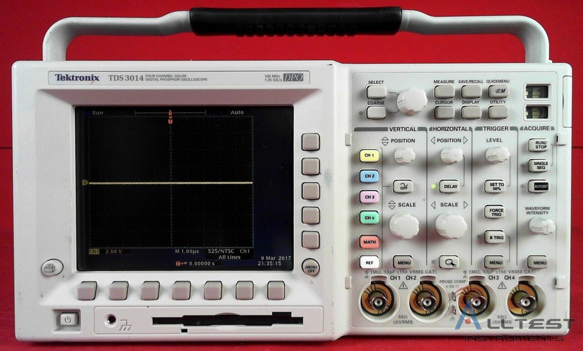Tektronix TDS3014 Four Channel Color Digital Phosphor Oscilloscope 