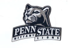New 3 1/8 x 4" Penn State Nittany Lions Iron on Patch Free Ship