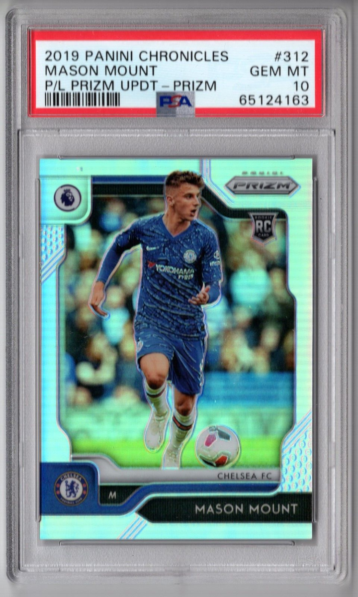 Mason Mount 2019-20 Chronicles EPL Prizm SILVER #312 Rookie RC PSA