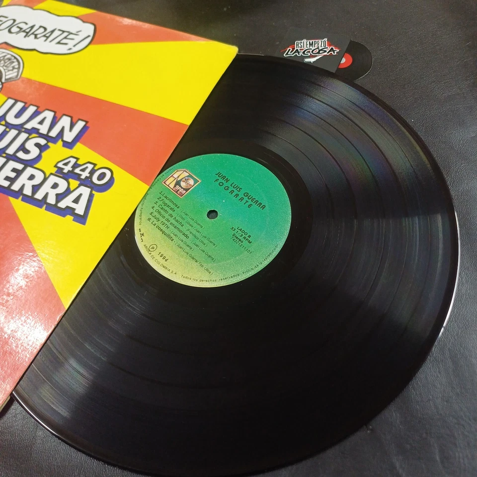 Juan Luis Guerra 4 40 – Fogaraté! - Merengue, Bachata, Mambo, Colombia, 1994 EX - Image 4 of 4