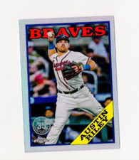 2023 Topps Chrome Austin Riley #88BC-3 1988 35th Anniversary Atlanta Braves