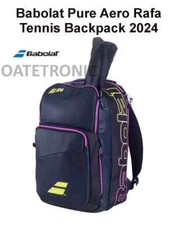 Babolat Pure Aero Rafa Tennis Backpack 2024-up to 3 racquets-Dark Blue/Pink-NEW