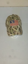 Macks Prarie Wings Camo Flag Hat Cap Adjustable Strapback