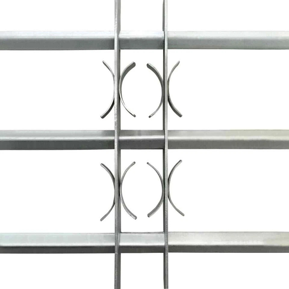 1000-1500 mm Adjustable Security Grille for Windows with 3 Crossbars Bar Safe - image 4 of 4