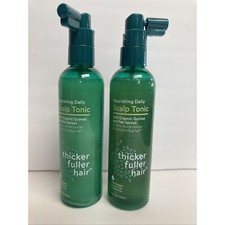 Thicker Fuller Hair Nourishing Daily Scalp Tonic Quinoa Pea Sprout 4oz Lot of 2