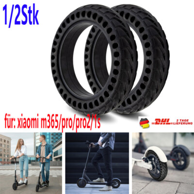 1/2x E Scooter Vollgummi Reifen 8,5  für Xiaomi Mi Mijia M365 Pro2 1S Honeycom