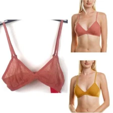 Commando Chic Mesh Triangle Bralette Choose Size & Color New TU131