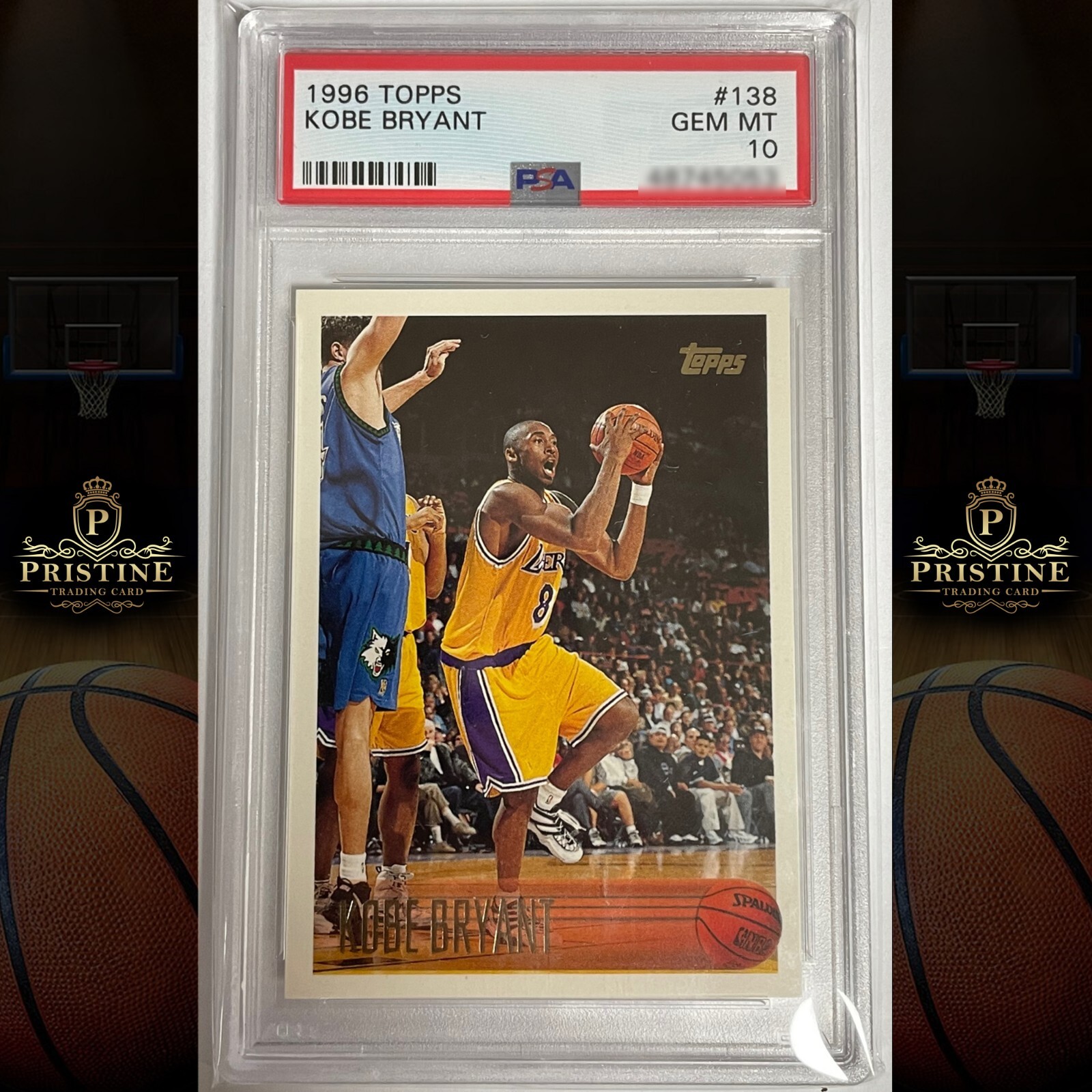 🔥 KOBE BRYANT 1996-97 Topps #138 RC ROOKIE PSA 10 GEM MINT!! HOF