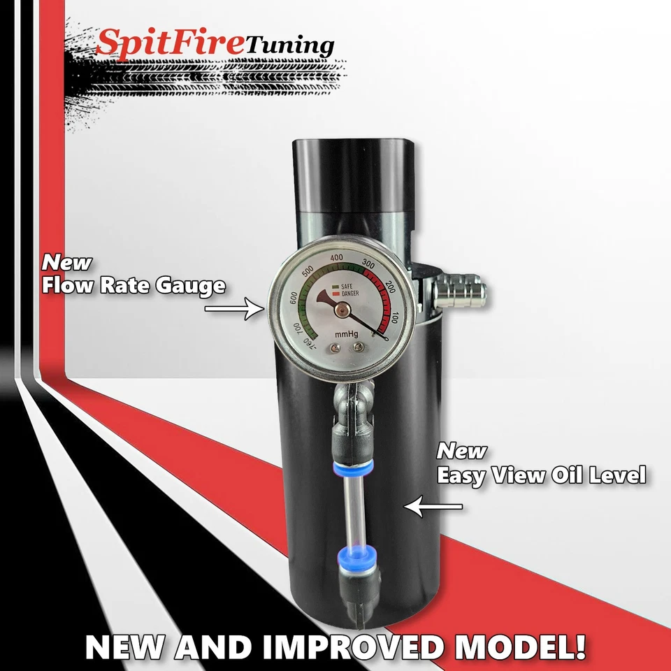 Respirador de tanque deflector depósito de aceite universal negro V2.0 para Jeep Foto 3 de 4