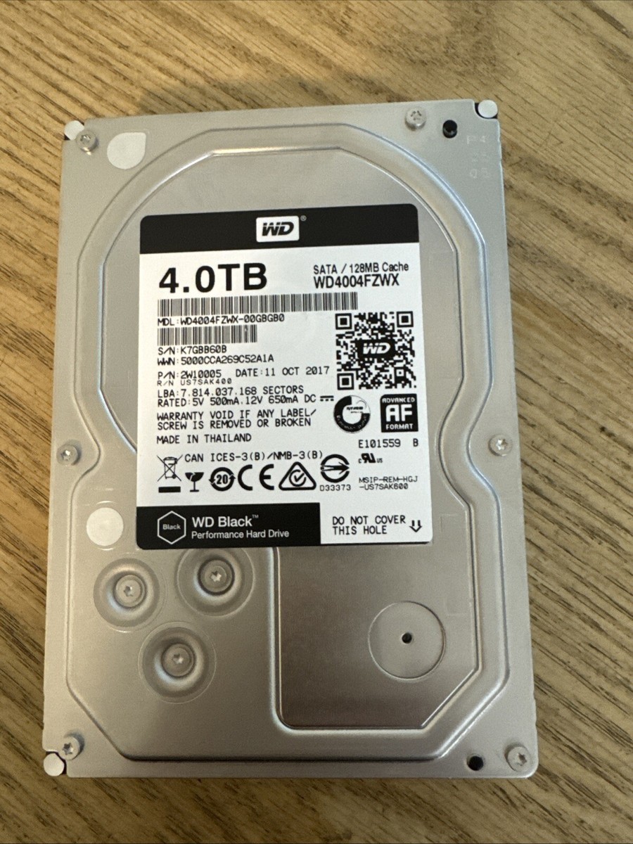 NEW Western Digital Black 4 TB 3.5