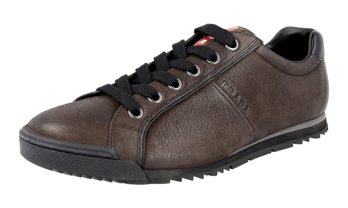 prada sneakers brown