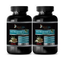 hemp oil for pain - ORGANIC HEMP SEED OIL 1400mg - anti aging - 2 Bot 120 Caps