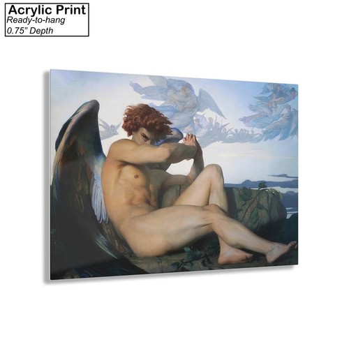 Fallen Angel by Alexandre Cabanel Canvas/Poster Wall Art - Vintage French Print - Picture 8 of 10