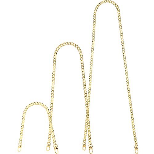 Replacement Purse Chain Strap Flat Chains Iron Bag Chains Classic Style Gold