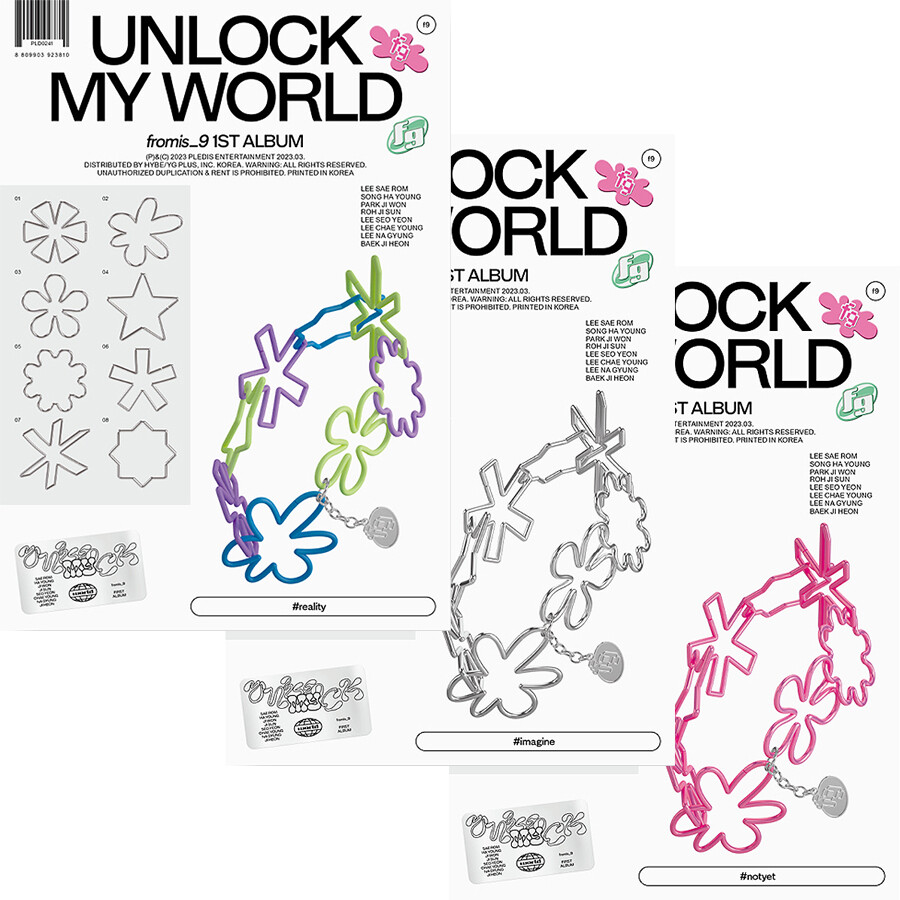 FROMIS_9 [UNLOCK MY WORLD] 1st Album CD+Photo Book+Book+2 Poster+3