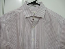 Gant the Good Traveler spread collar striped shirt Red size 15 3/4 M EUC 