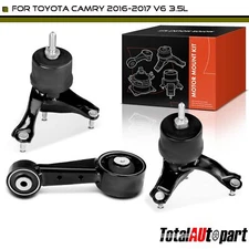 3x Engine Motor & Transmission Mount &Torque Strut Mount for Toyota Camry 16-17
