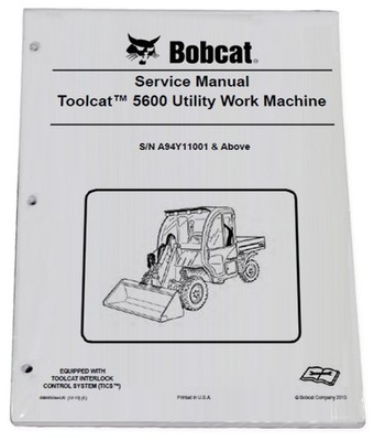 Bobcat 5600 Toolcat Utility Vehicle Service Manual Shop Repair Book 5 # 6990050