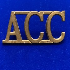 British Army, Army Catering Corps Schultertitel Messing WW2 Muster