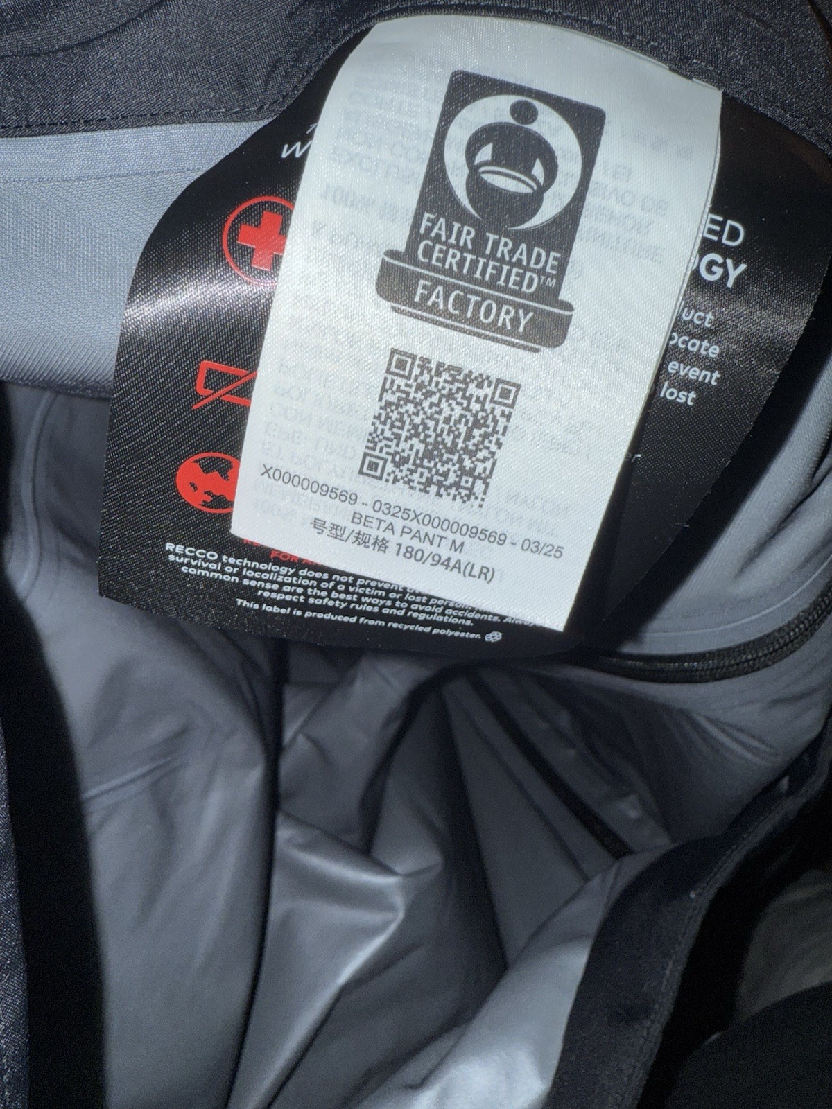 Arc'teryx Beta Pant Men GORE-TEX Waterproof Snow Pants Men's Large Regular Black thumbnail 11