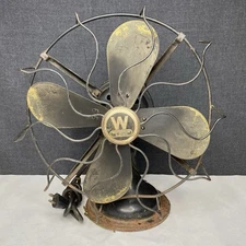 Vintage Westinghouse 12" Electric Desk Fan 4 Blade 3 Speed Style 315734 - READ