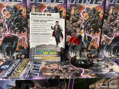 DC Heroclix Prince Kal-El #058 w/ Card Masters of Time Set