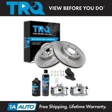 TRQ Front Brake Pad & Rotor Kit Semi-Metallic Fits Mitsubishi