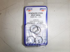 SPLIT RING 15/32" Stainless Steel SET OF 4