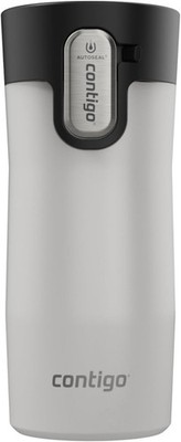 Elegant 12oz Stainless Steel Travel Mug - Spills & Leaks Free, Easy-Clean Lid