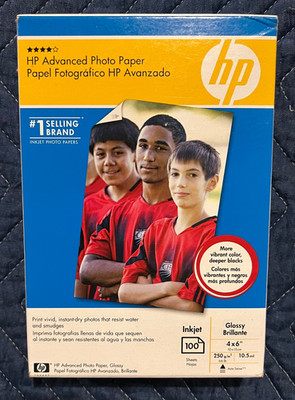 HP Q6638A 4x 6 GLOSSY PHOTO PAPER FOR INKJET 100 SHEETS MADE IN GERMANY