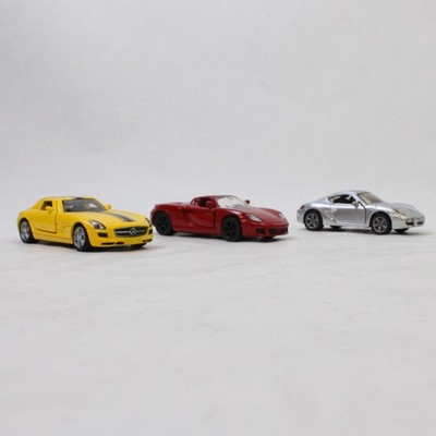 Lot of 3 SIKU Diecast Toy Cars - Porsche x2 & Mercedes-Benz