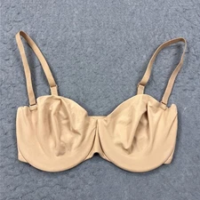 Skims Unlined Strapless Bra Women's 32DDD Sand Beige Convertible Intimates Wired