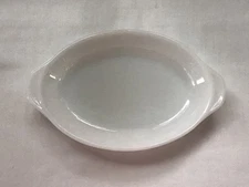 Anchor Hocking White 478 Individual Oval Baking Casserole Dish