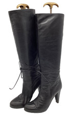 Stivali al ginocchio Gianna Meliani donna italiani in pelle neri UK 3/3,5