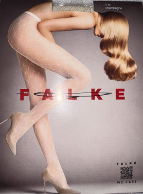 FALKE 41282 Diamond Net Fashion Tights Color: Champagne Size: Medium 41282