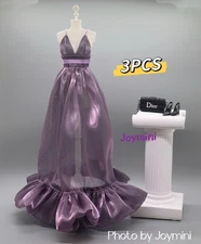 3PCS For Fashion Royalty Integrity Poppy Parker NuFace Dolls Dress Shoes Bag 1/6