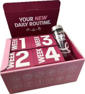 More DAILY100 Smoothie-Mix - 28 Einzelsachets mit Fruchtpulver + gratis Flasche